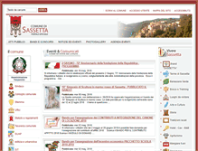Tablet Screenshot of comunedisassetta.net